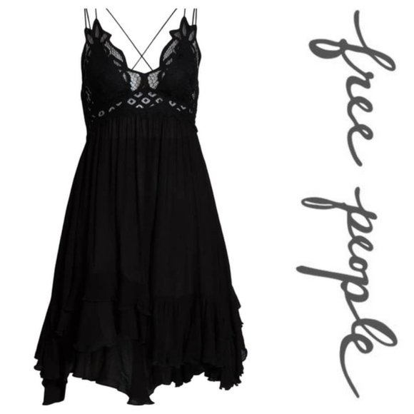 💋 NWT! Free People FP Adella Slip Dress Lace - Picture 13 of 14